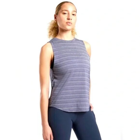 Athleta Cloudlight Striped Muscle Tank Top Size XS 657799 - Picture 1 of 10